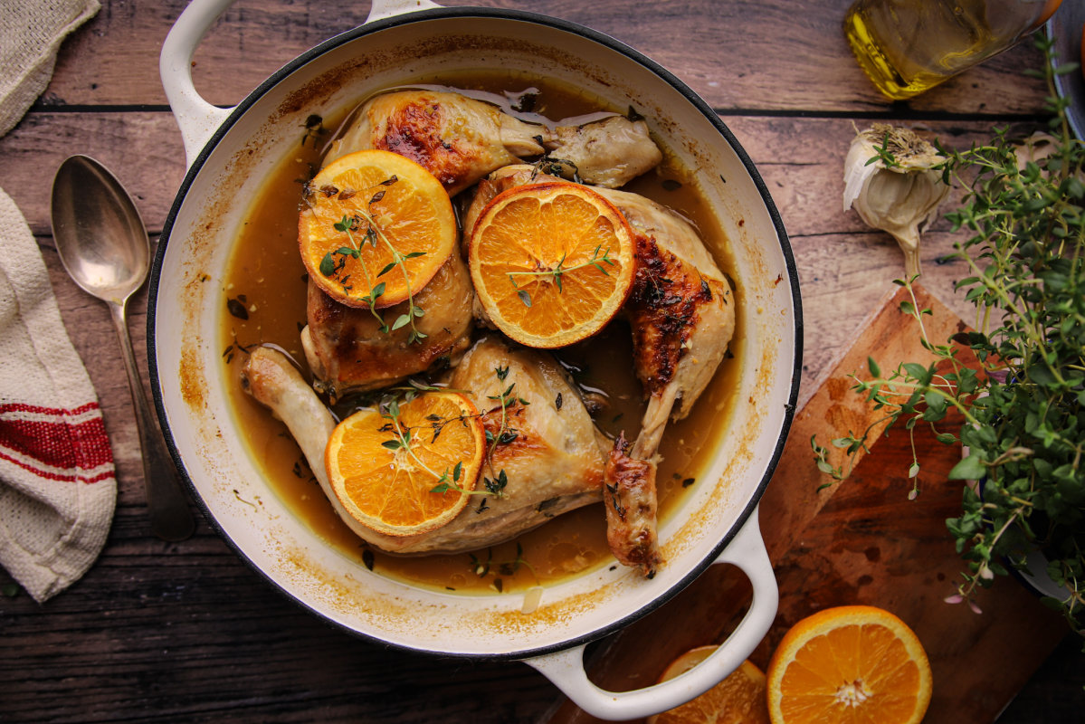Orange & Thyme Chicken Recipe Twisted Citrus